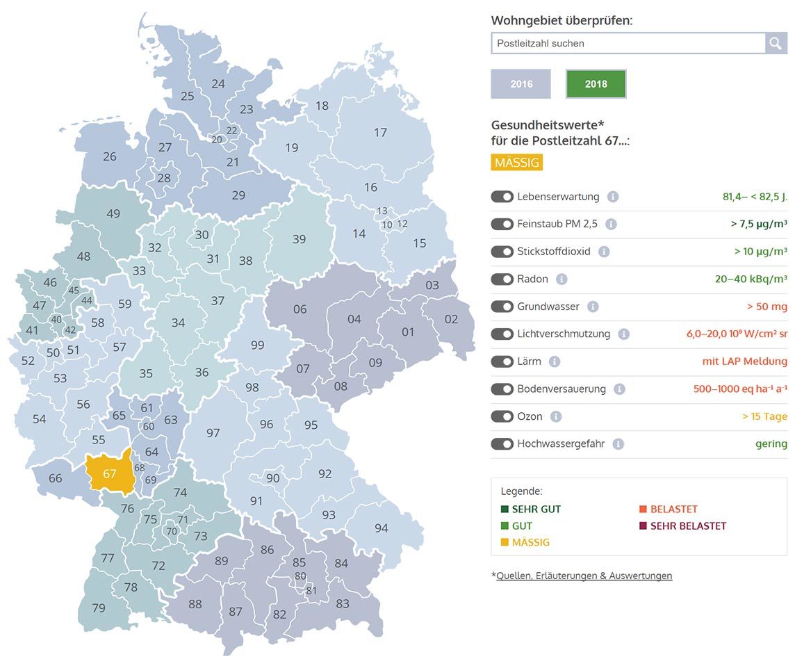 Wohnqualitätsatlas für Deutschland