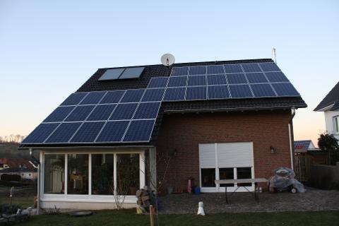 PV-Anlage mit 7,99 kWp der Fam. Weser