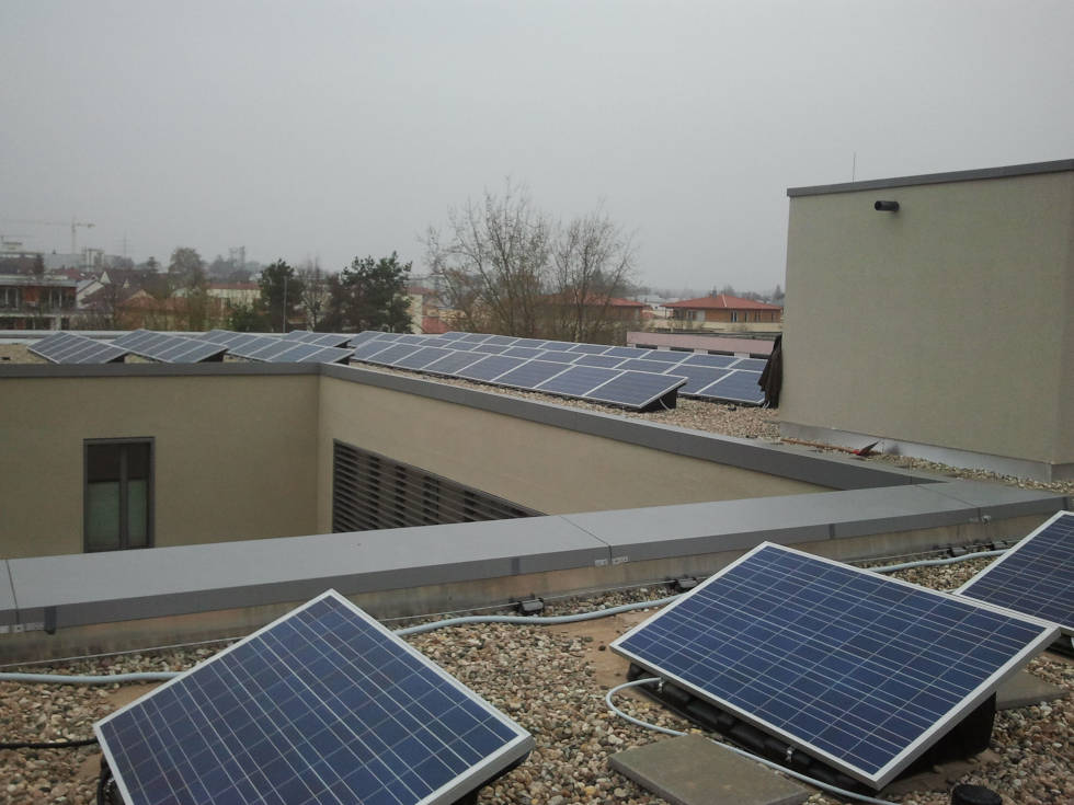 PV-Anlage Kies-Flachdach 55,2 kWp